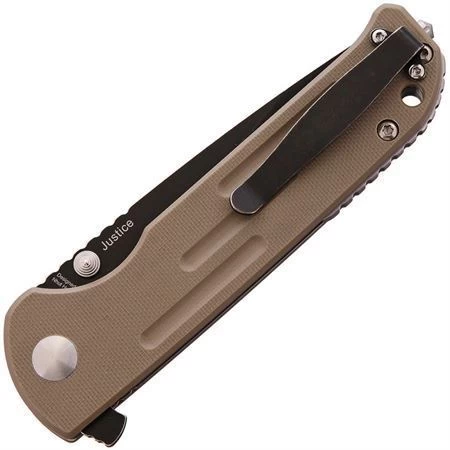 Kizer V4543N2 Justice Linerlock Knife Tan - Image 2