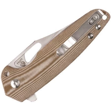 Kizer 3557N1 Horn Linerlock Knife Brown - Image 2