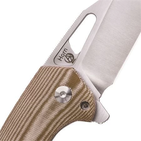 Kizer 3557N1 Horn Linerlock Knife Brown - Image 4