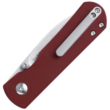 Kizer 3525S1 Yorkie Linerlock Red Micarta - Image 2