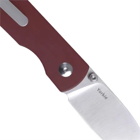 Kizer 3525S1 Yorkie Linerlock Red Micarta - Image 5