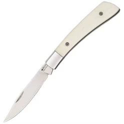 Kizer 0165 Gent Folder Polished Finish Folding Pocket Knife With White Smooth Bone Handle