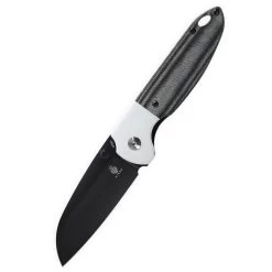 Kizer Deviant Black Micarta& White G10 V3575A2 (3" Black Ti-Coated)