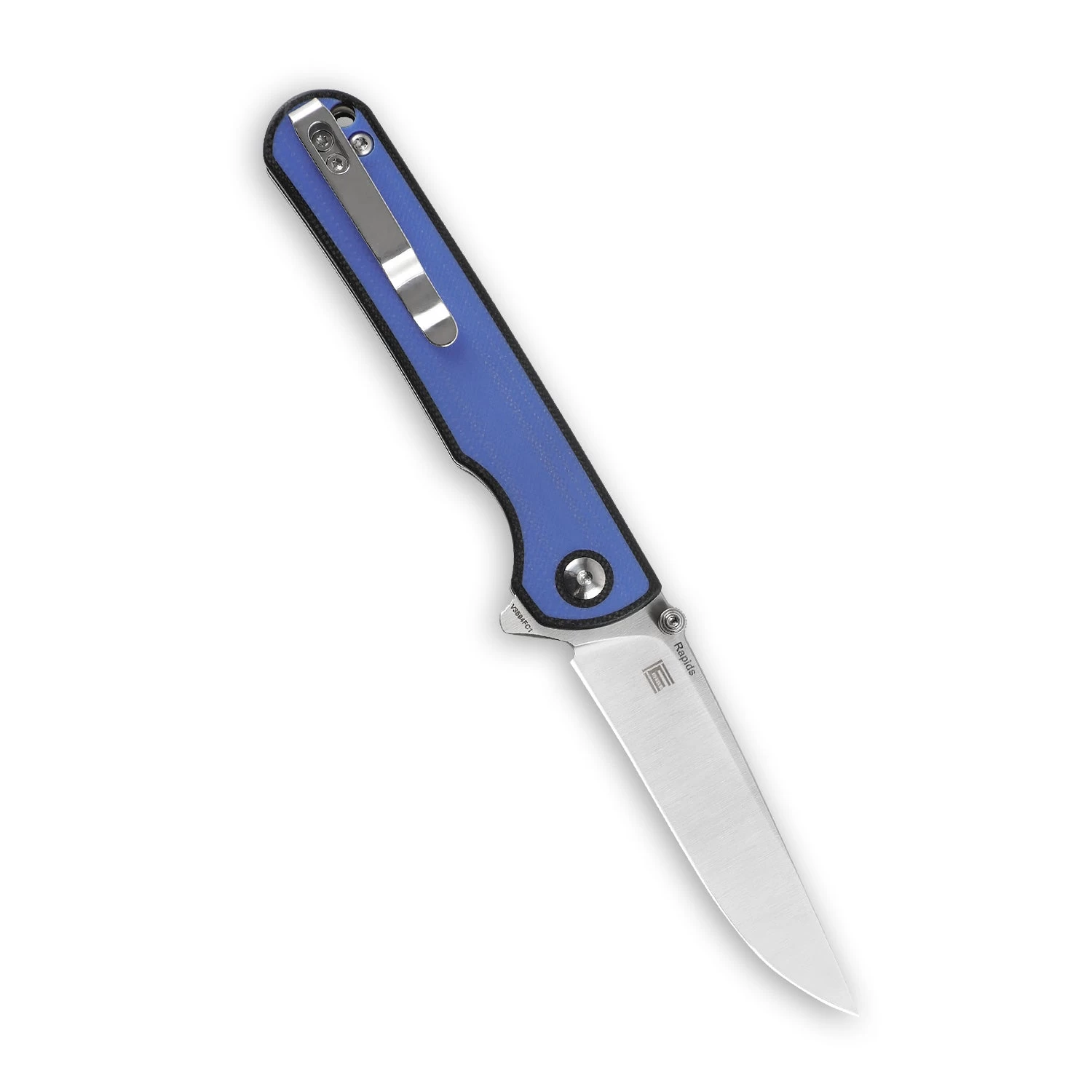 Kizer Rapids Black And Blue G10 Handle V3594FC1 (3.46'' Satin) - Image 2
