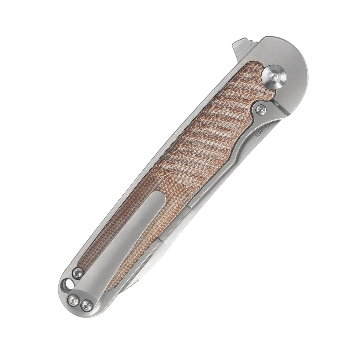 Kizer Clutch Micarta Tan Ki4556A3 (3.39" Satin) - Image 5