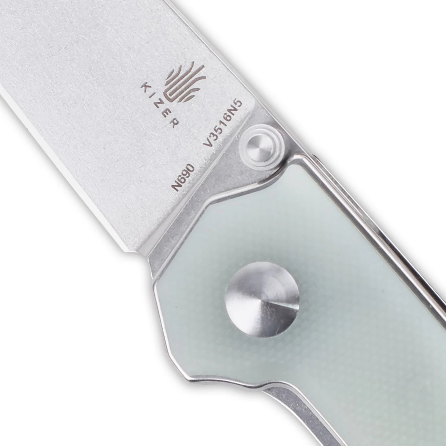 Kizer Domin Mini G10 Transparent Color V3516N5 (2.89" Stonewash) - Image 3