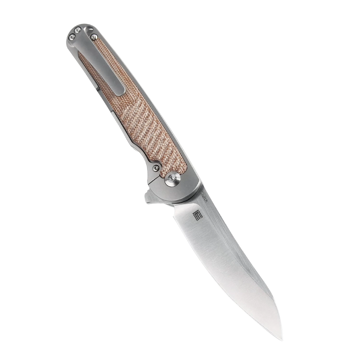 Kizer Clutch Micarta Tan Ki4556A3 (3.39" Satin) - Image 2