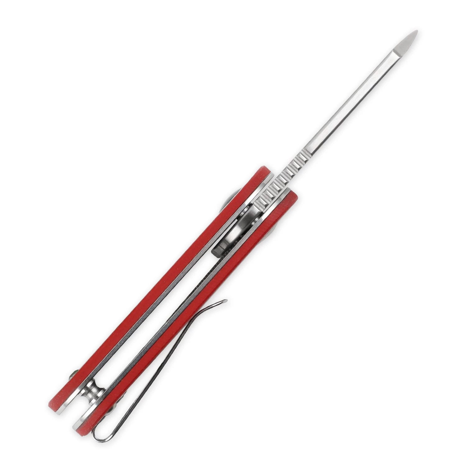 Kizer Vangard Azo/Liz Mini Bay Detent Slip Joint Knife Red G-10 Ki2583A2 (1.9" Satin) - Image 5