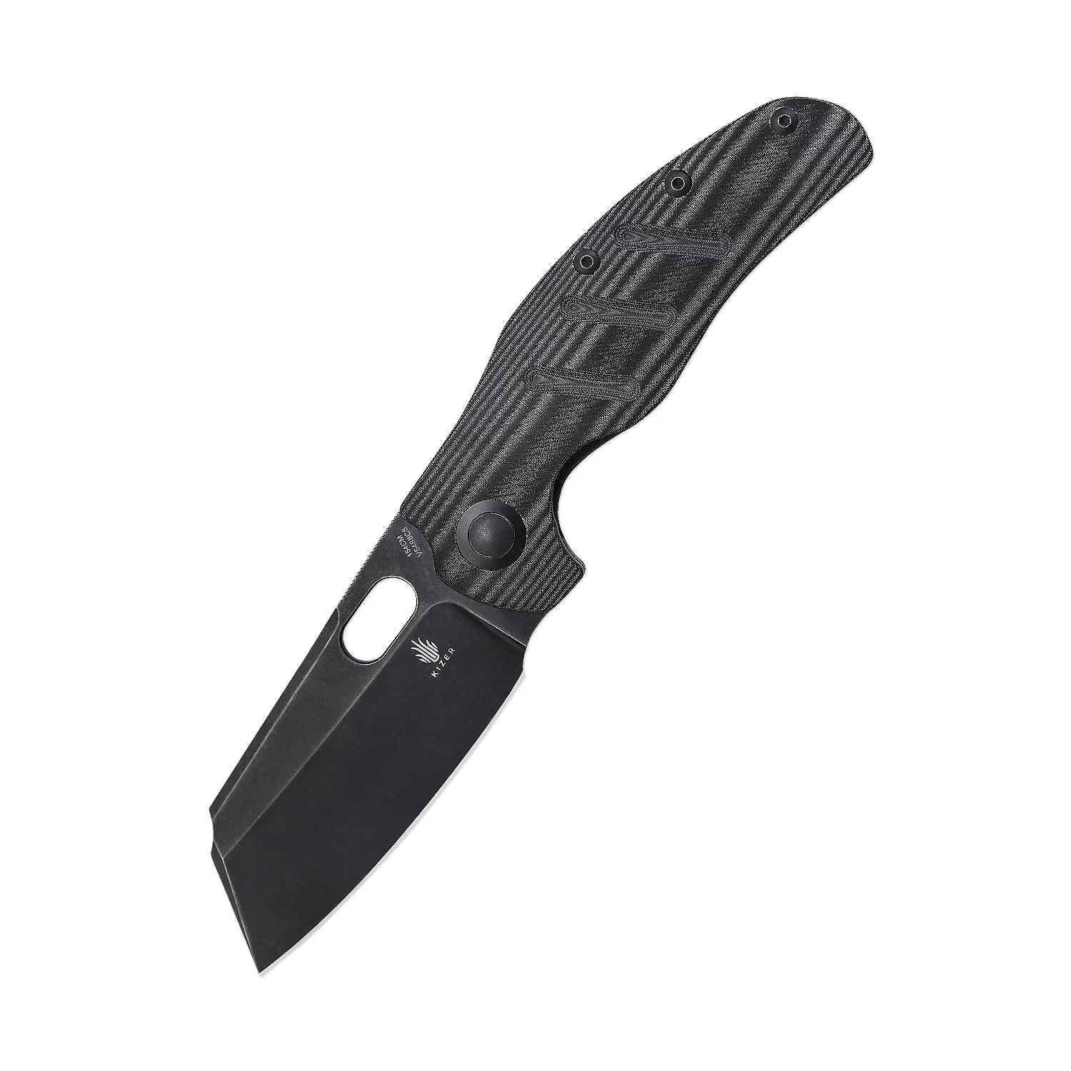 Kizer Sheepdog C01c(XL) Black Micarta Handle V5488C5 (3.95" Black Stonewash)