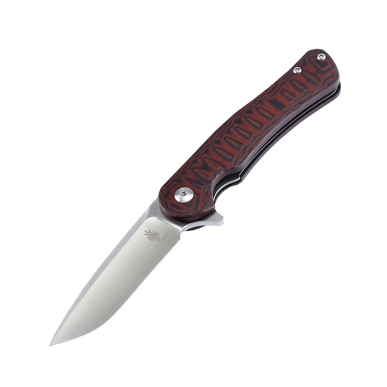 Kizer DUKES G10 Black &Red V3466N2 (3" Stain)