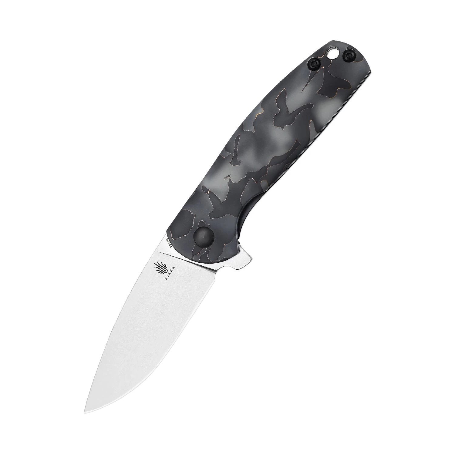 Kizer Gemini S35VN Blade Raffir Handle Ki3471A2 (3.12" Stonewash)