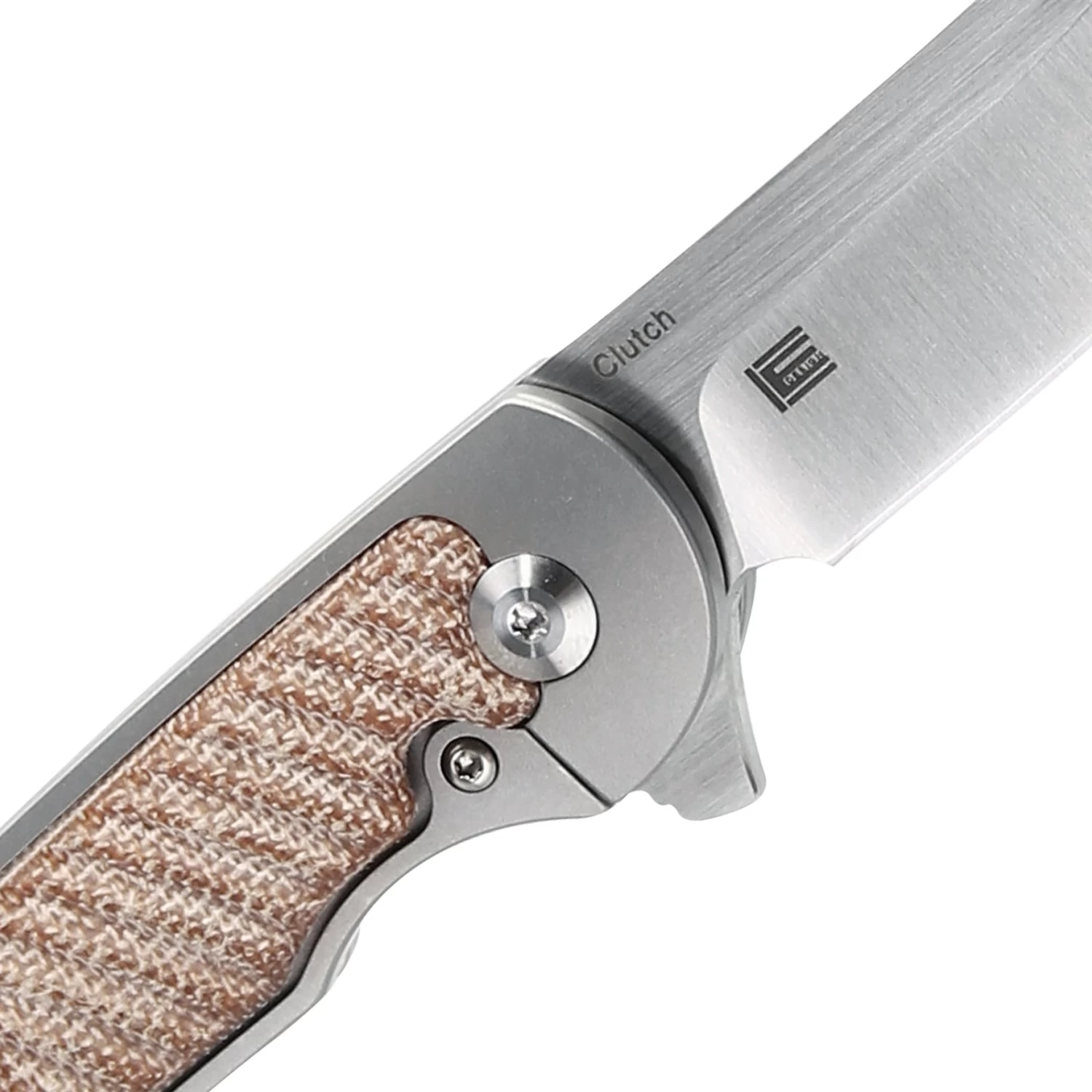 Kizer Clutch Micarta Tan Ki4556A3 (3.39" Satin) - Image 4