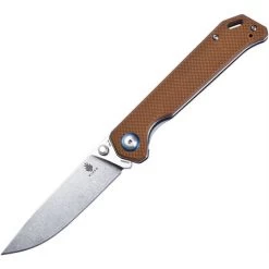 Kizer V4458A4 Begleiter Linerlock Knife With Tan G10 Handle