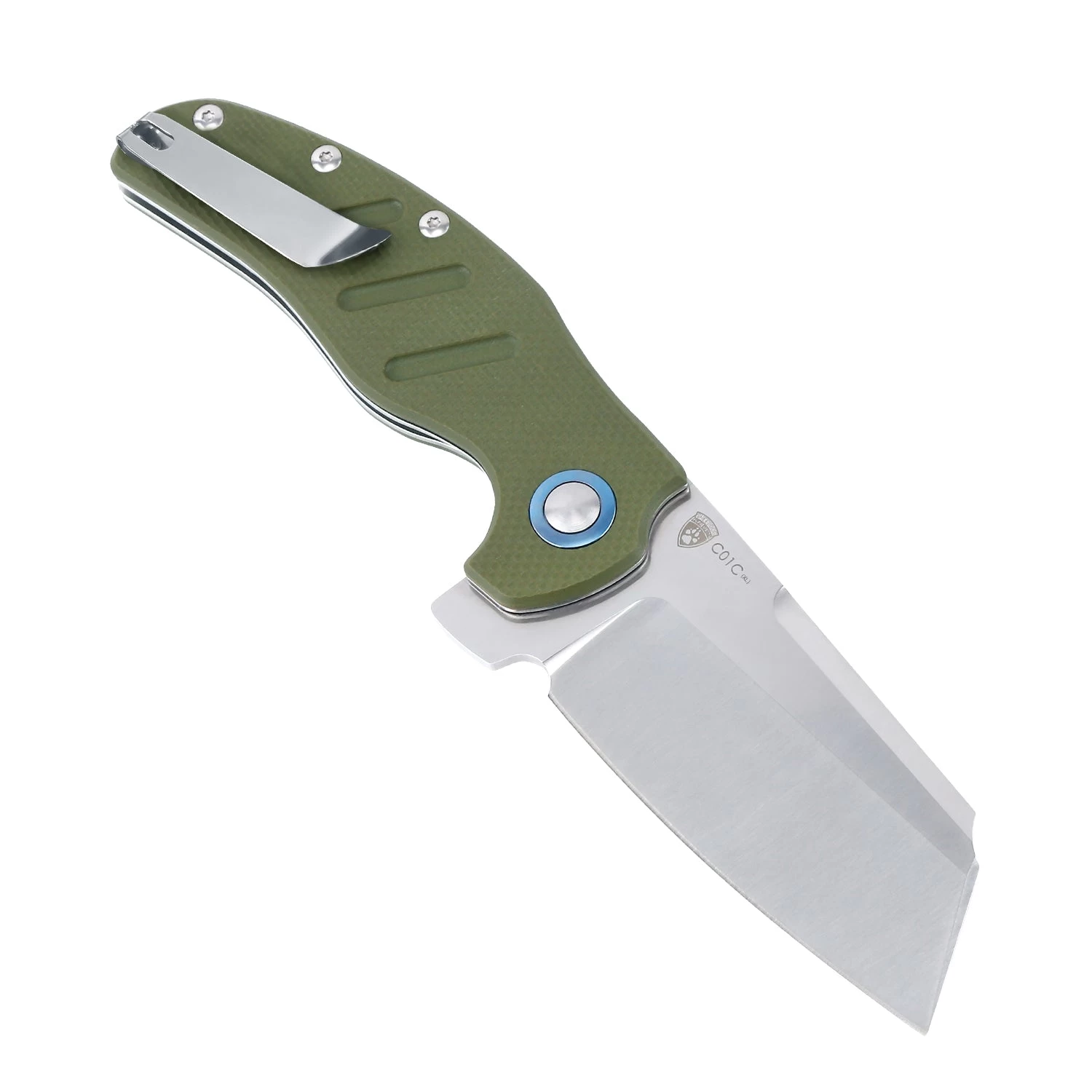 Kizer Sheepdog C01c XL G-10 Green V5488C2 (3.94" Satin) - Image 2