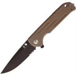 Kizer V4543N2 Justice Linerlock Knife Tan