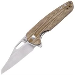 Kizer 3557N1 Horn Linerlock Knife Brown