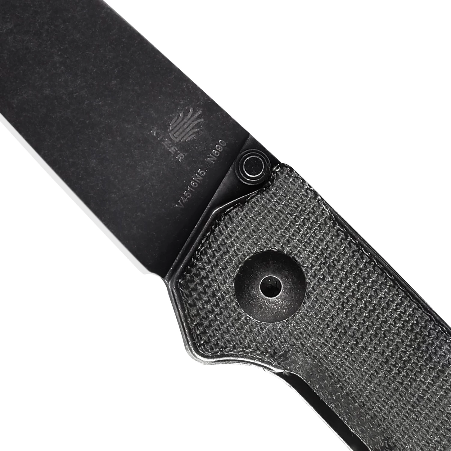 Kizer Domin Micarta Black V4516N5 (3.46" Black Stonewash) - Image 3