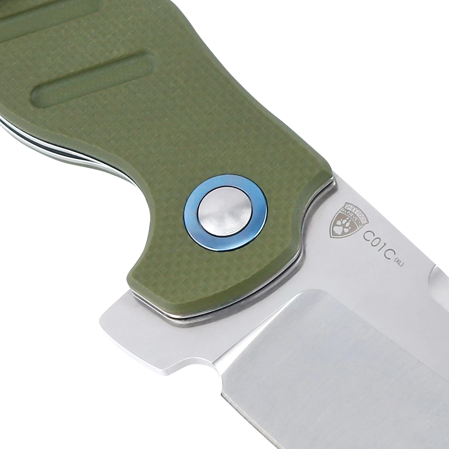 Kizer Sheepdog C01c XL G-10 Green V5488C2 (3.94" Satin) - Image 4