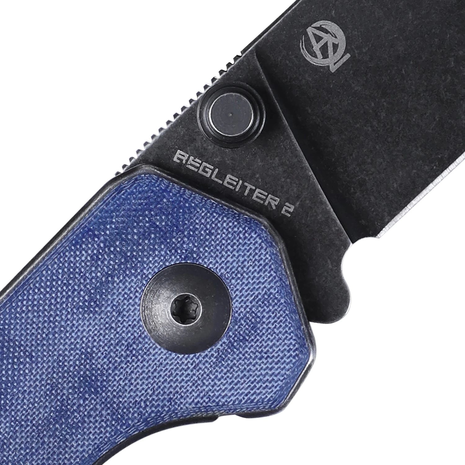 Kizer Azo Begleiter Blue Denim Micarta V4458.2C1 (3.58" Black SW) - Image 4