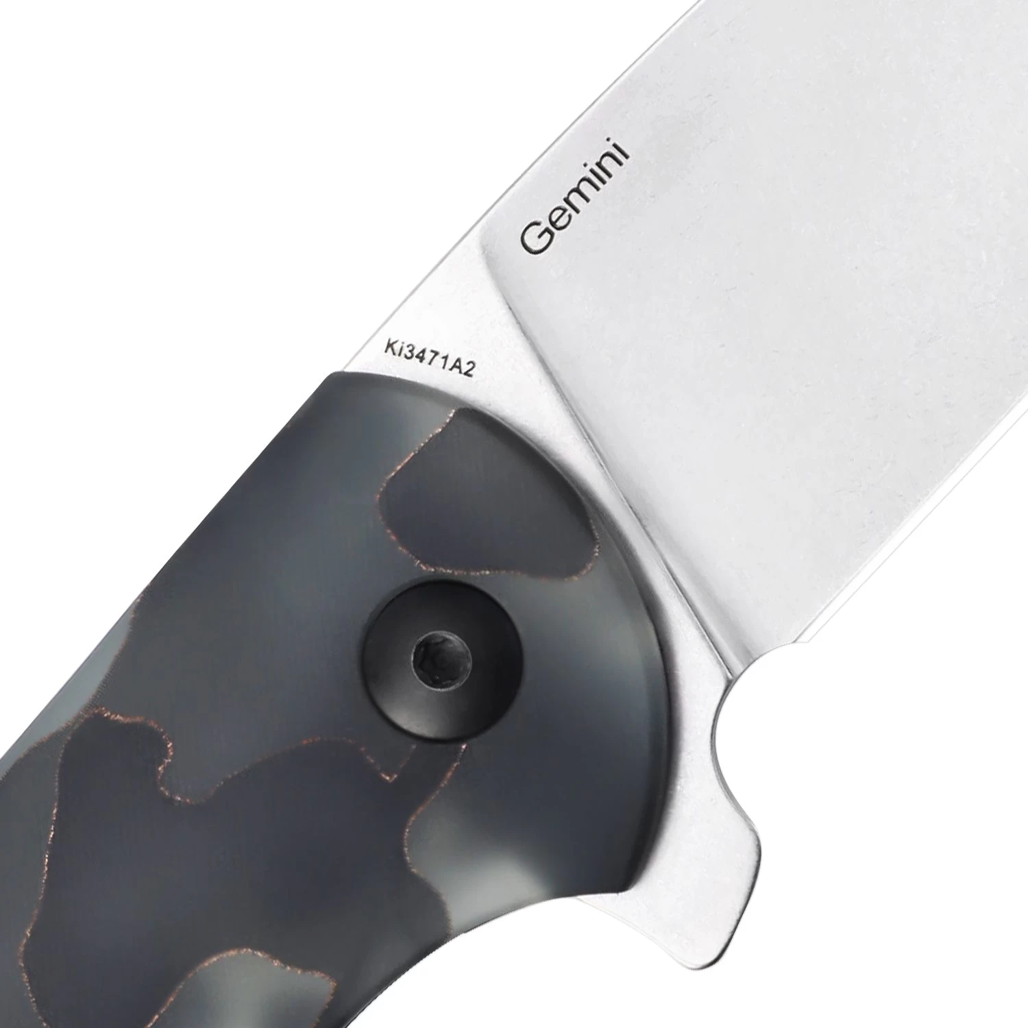 Kizer Gemini S35VN Blade Raffir Handle Ki3471A2 (3.12" Stonewash) - Image 4