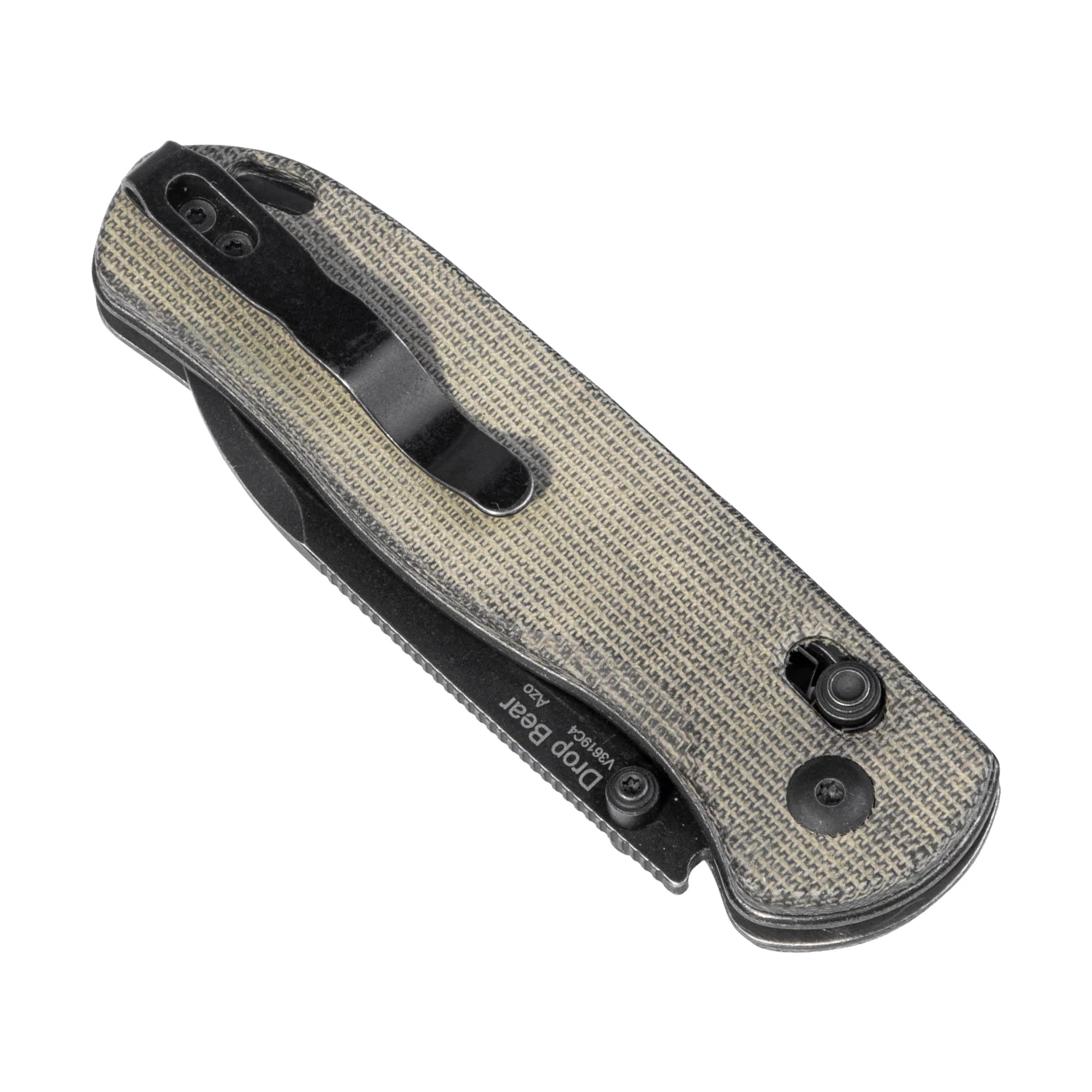 Kizer Drop Bear 154CM Blade Micarta Handle V3619C4 (2.99" Black Stonewashed) - Image 5