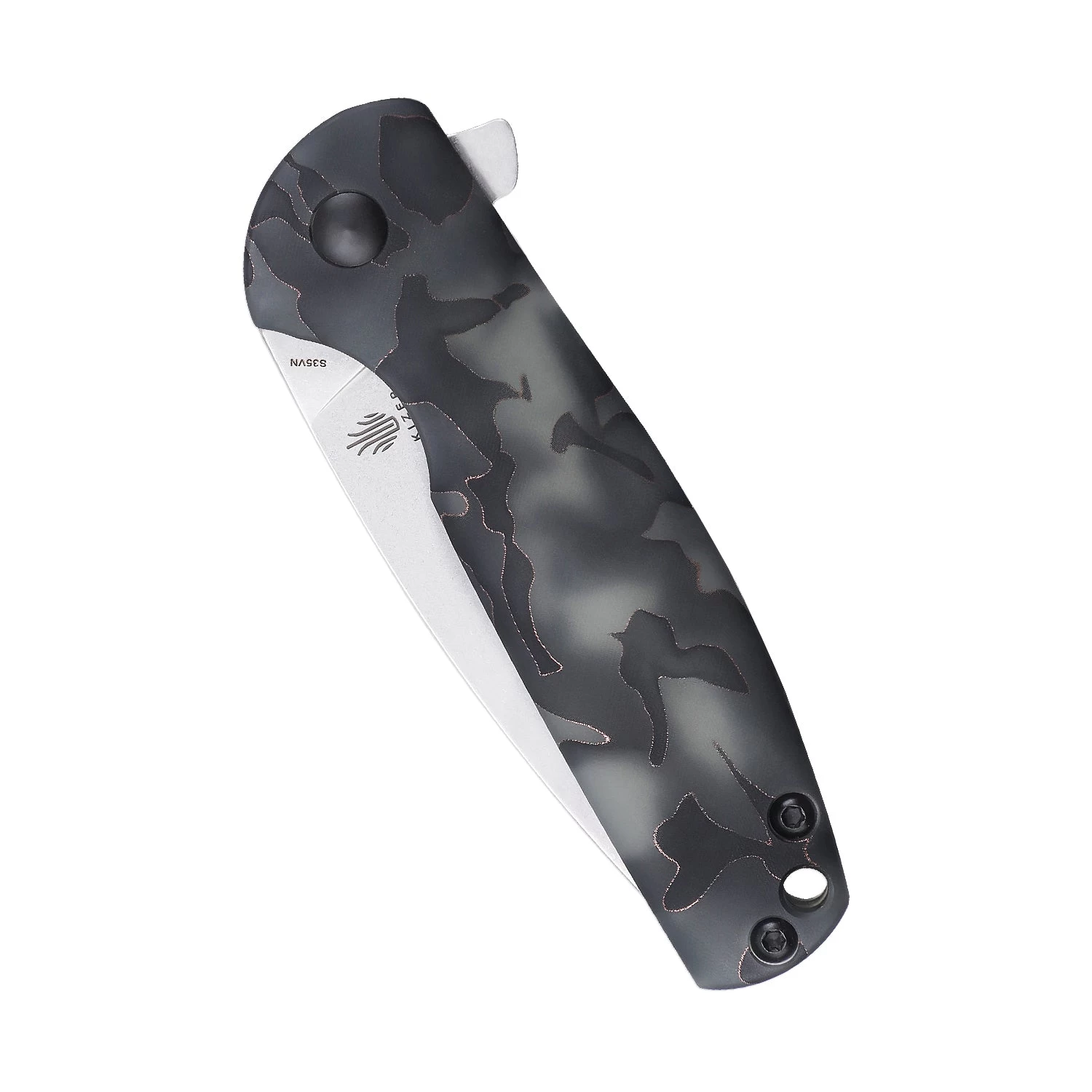 Kizer Gemini S35VN Blade Raffir Handle Ki3471A2 (3.12" Stonewash) - Image 5