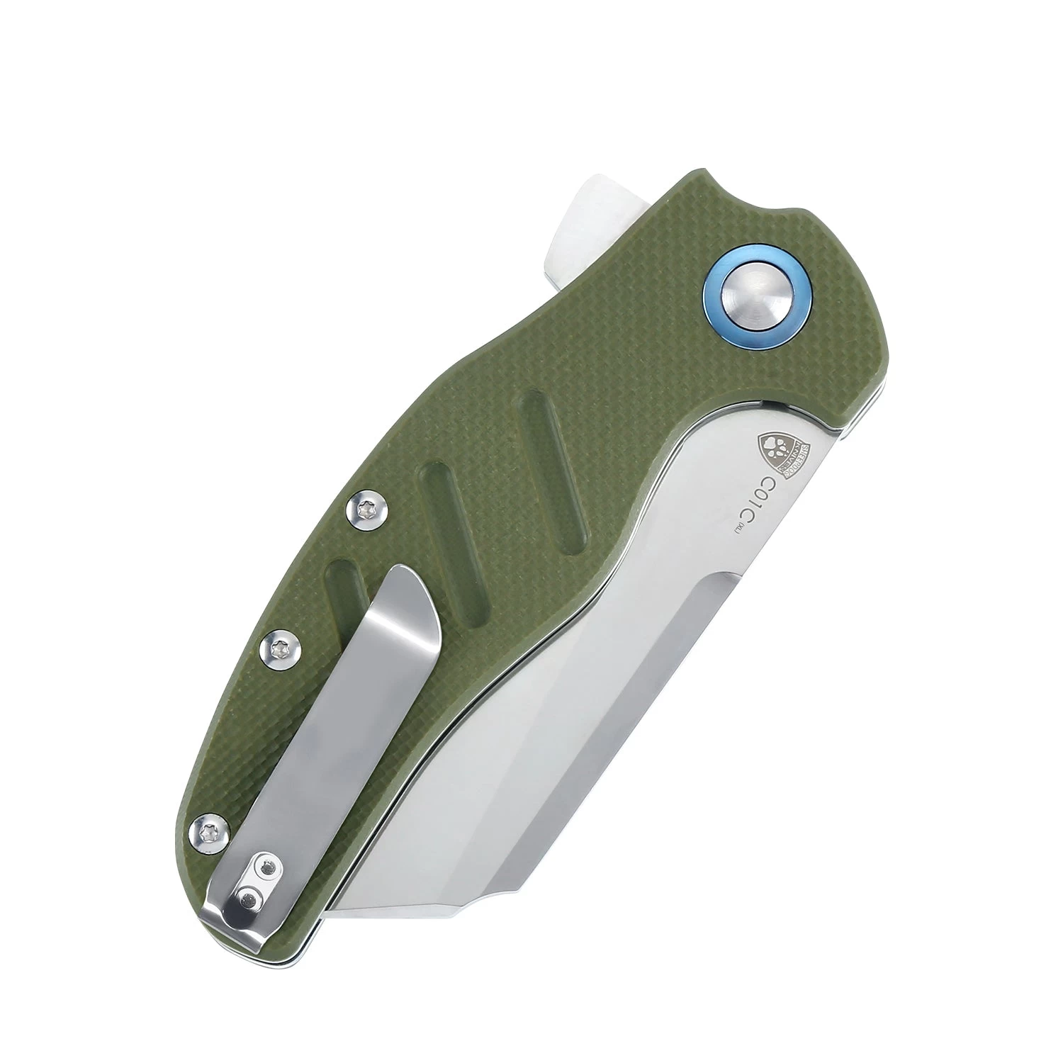 Kizer Sheepdog C01c XL G-10 Green V5488C2 (3.94" Satin) - Image 6