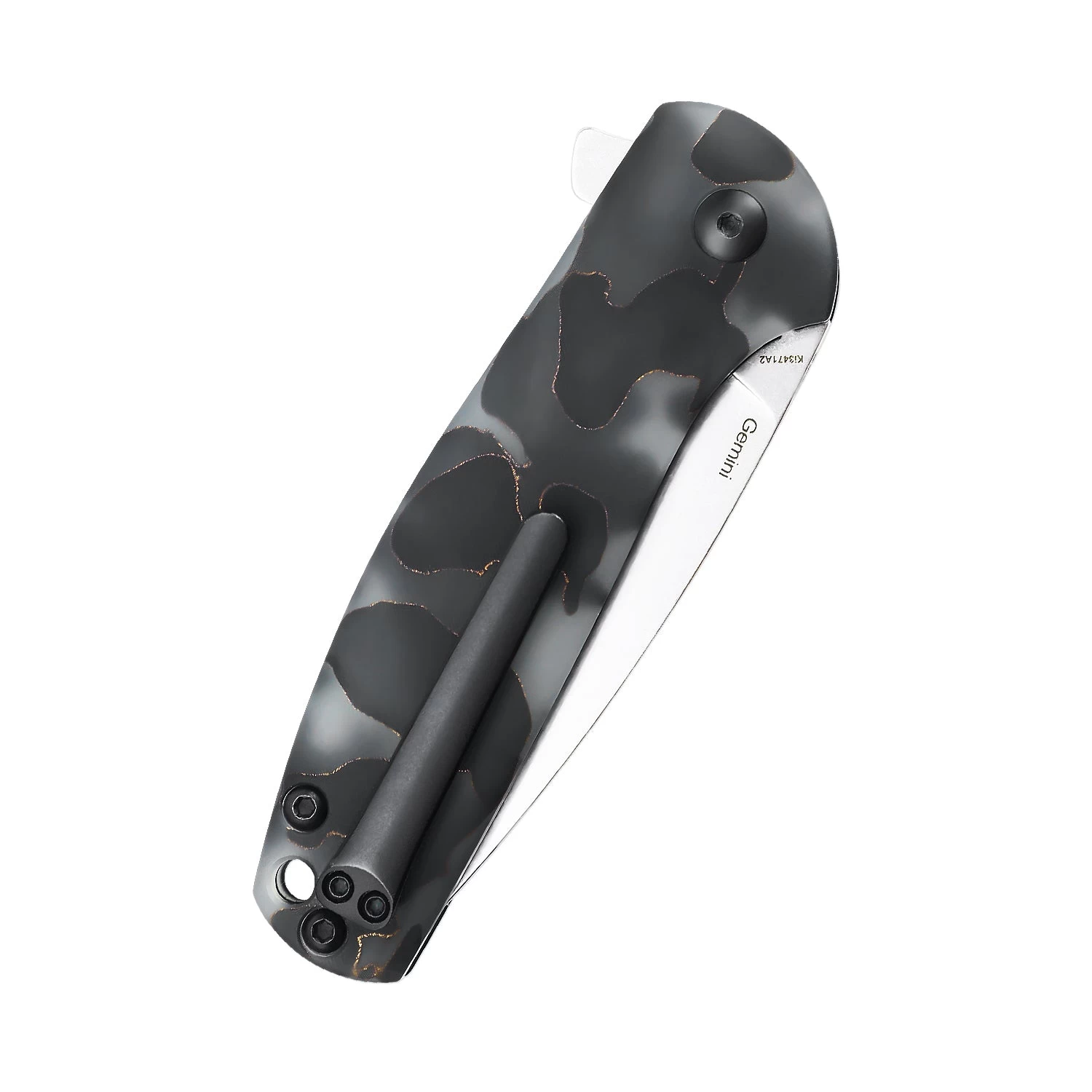 Kizer Gemini S35VN Blade Raffir Handle Ki3471A2 (3.12" Stonewash) - Image 6