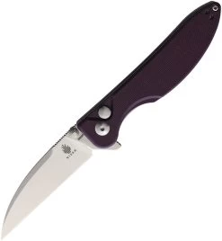 Kizer Cutlery Sway Back Button Lock Purple