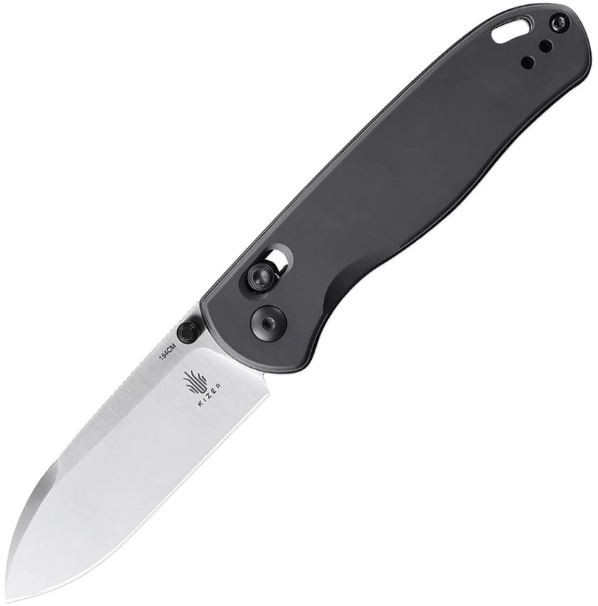 Kizer Cutlery Drop Bear Axis Lock Gray