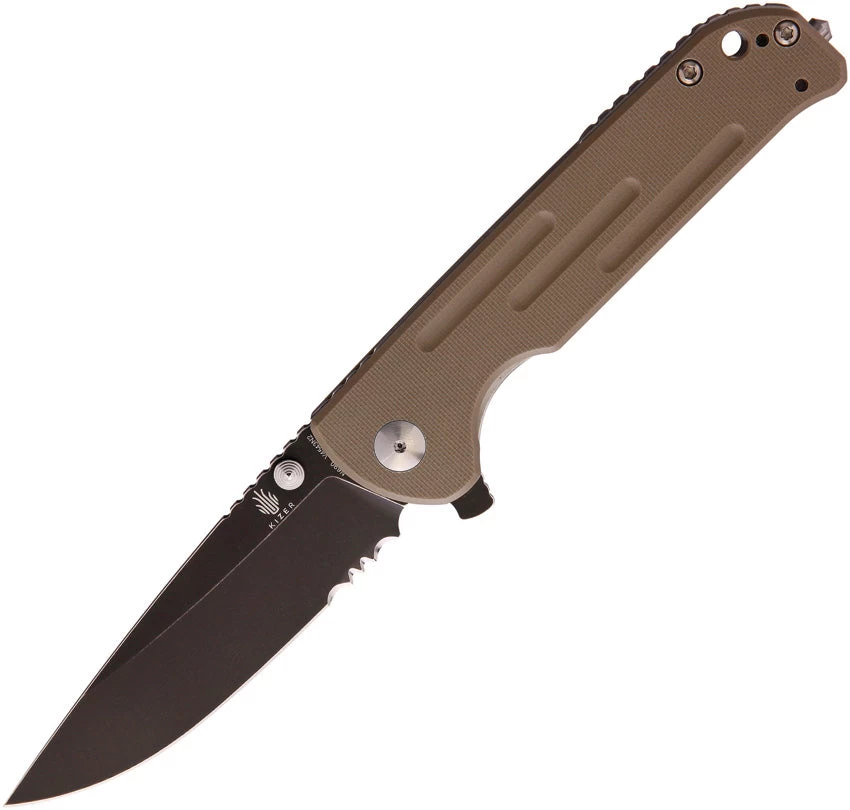 Kizer Cutlery Justice Linerlock Tan