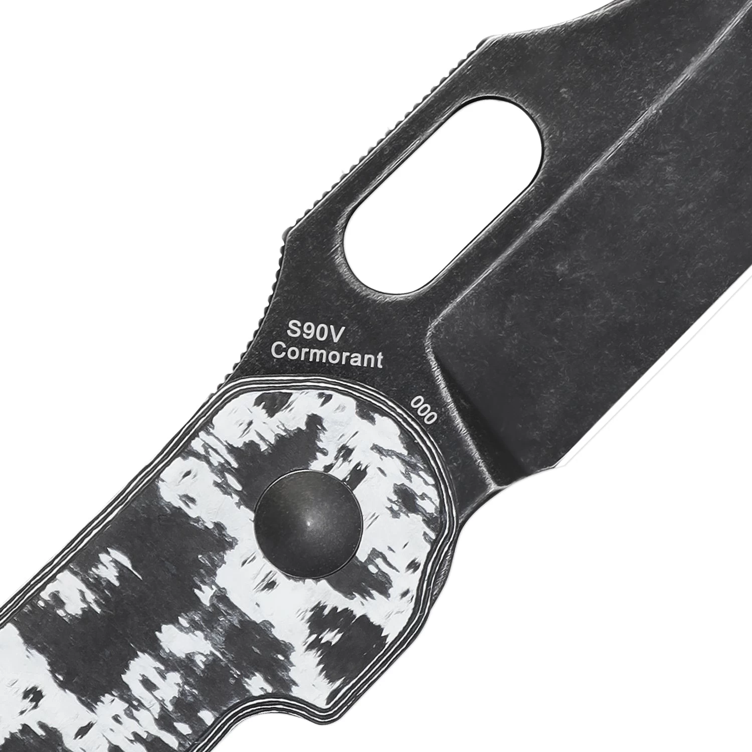 Kizer Cormorant S90V Blade Button Lock Knife Fatcarbon Handle Ki4562A7 (3.17”Black Stonewash) - Image 4