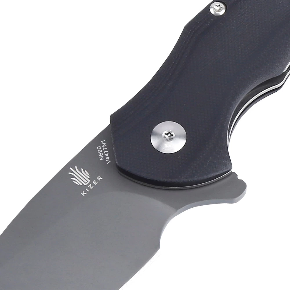 Kizer Roach G10 Black V4477N1 (3.5" Grey Ti-Coated) - Image 3