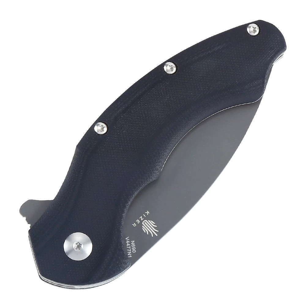 Kizer Roach G10 Black V4477N1 (3.5" Grey Ti-Coated) - Image 5