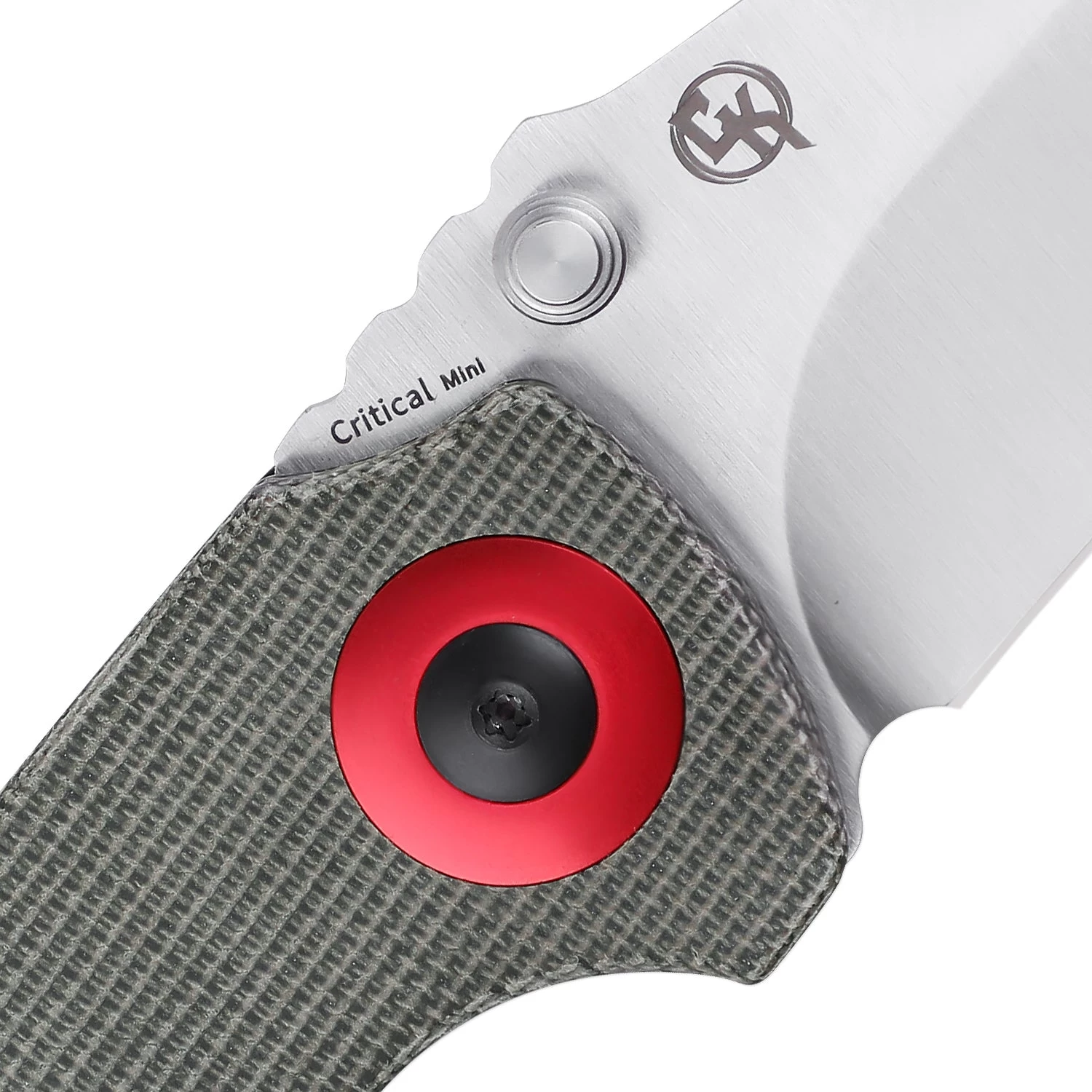 Kizer Critical Mini Liner Lock Knife Green Micarta V3508C1 (3" Satin) - Image 5