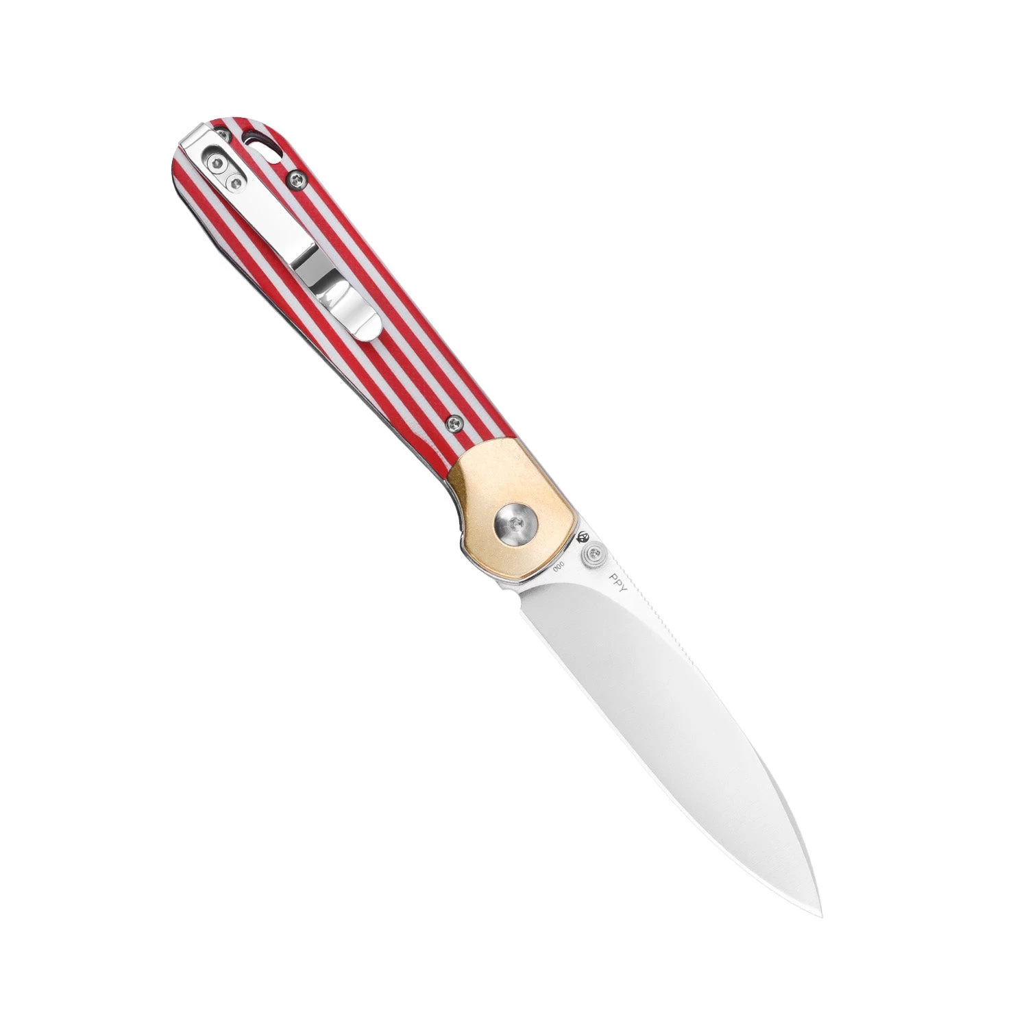 Kizer Friday Club | PPY | 3.3" 154CM Blade | Brass & G10 Handle | V3587KFC1 - Image 2