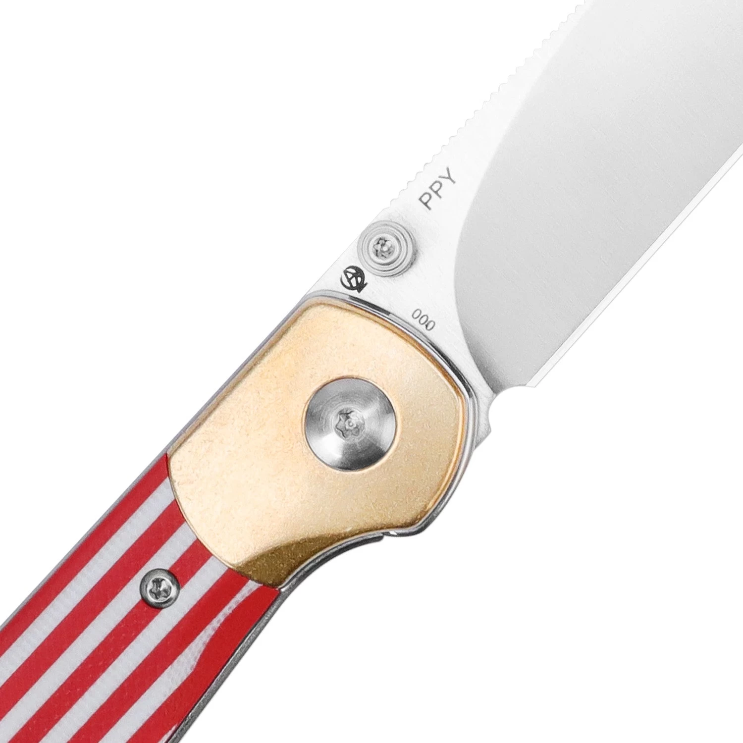 Kizer Friday Club | PPY | 3.3" 154CM Blade | Brass & G10 Handle | V3587KFC1 - Image 4