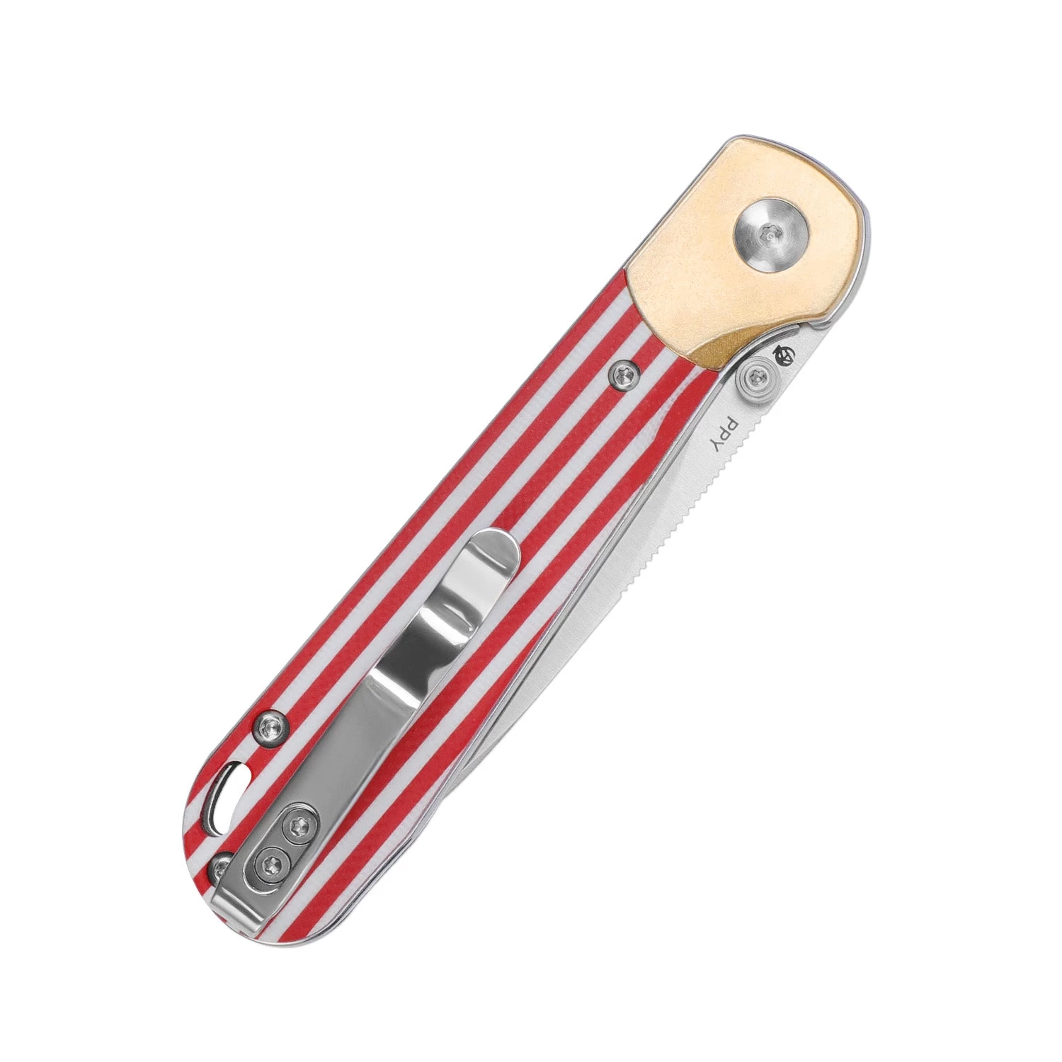 Kizer Friday Club | PPY | 3.3" 154CM Blade | Brass & G10 Handle | V3587KFC1 - Image 6