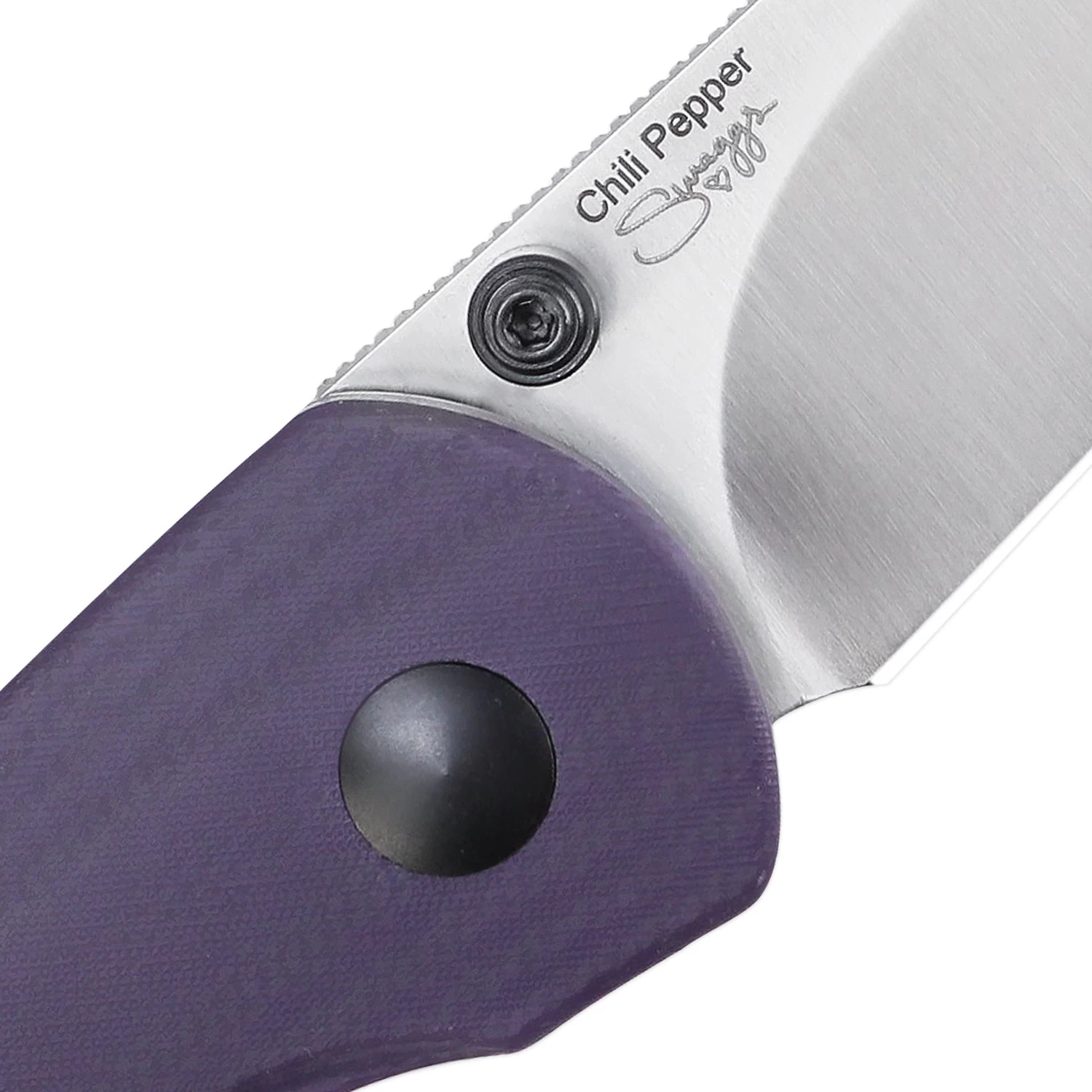 Kizer Chili Pepper Button Lock Purple G10 V3601C2 (3.03" Satin) - Image 4