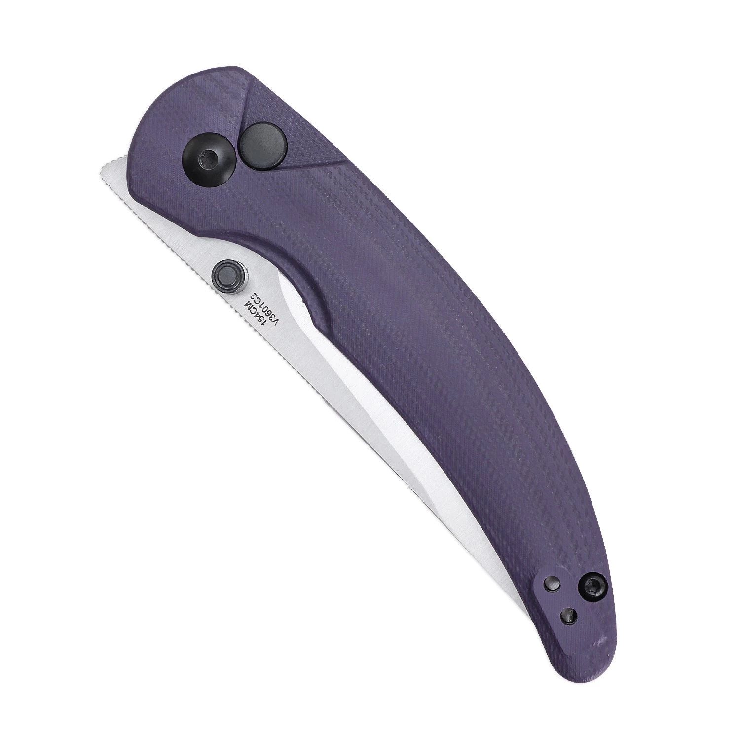 Kizer Chili Pepper Button Lock Purple G10 V3601C2 (3.03" Satin) - Image 5