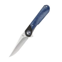 Kizer Comet Liner Lock Knife Brass & Micarta Blue V3614C2