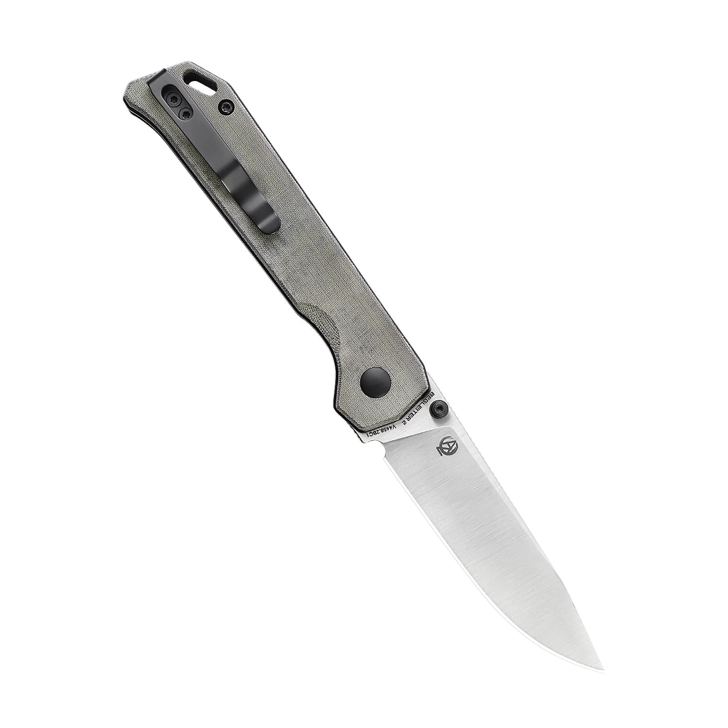 Kizer Begleiter2 Micarta Green V4458.2BC1 (3.39" Satin) - Image 2